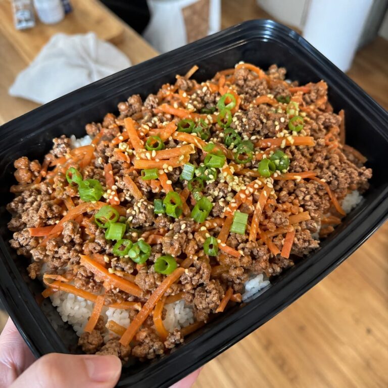 Korean Ground Beef Rice Bowls for Meal Prep